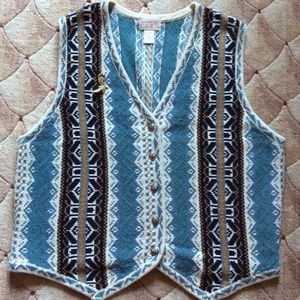 courtney and co. vintage vest large